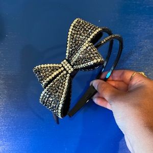 Rhinestone Studded Bow Headband